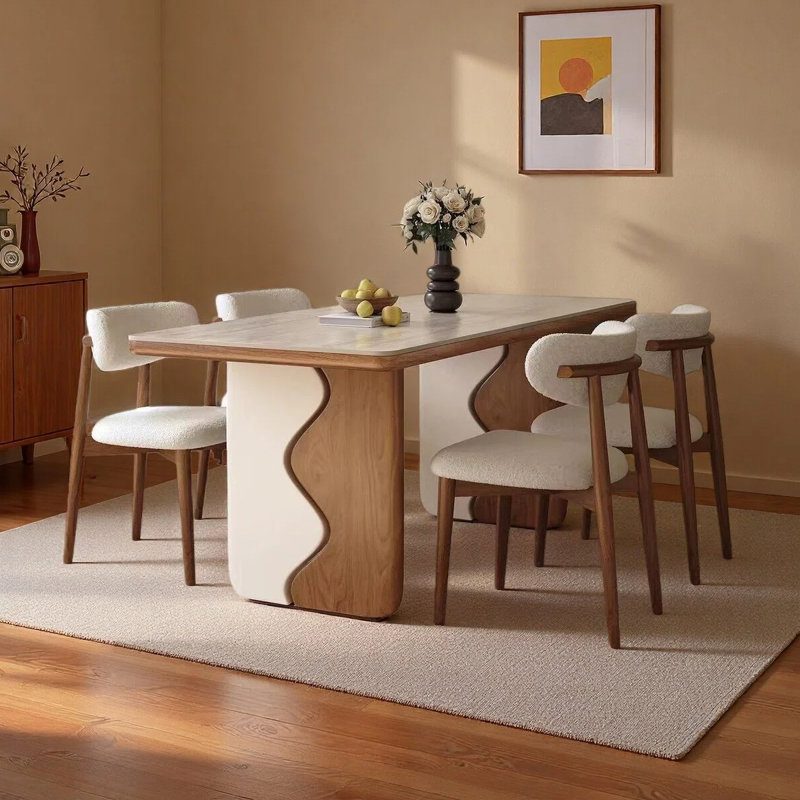 Table de salle à manger French French, H 29,53 po x L 62,99 po x l 31,5 po