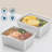 A container 304 Stainless Steel Rectangular Covered Food Storage Box