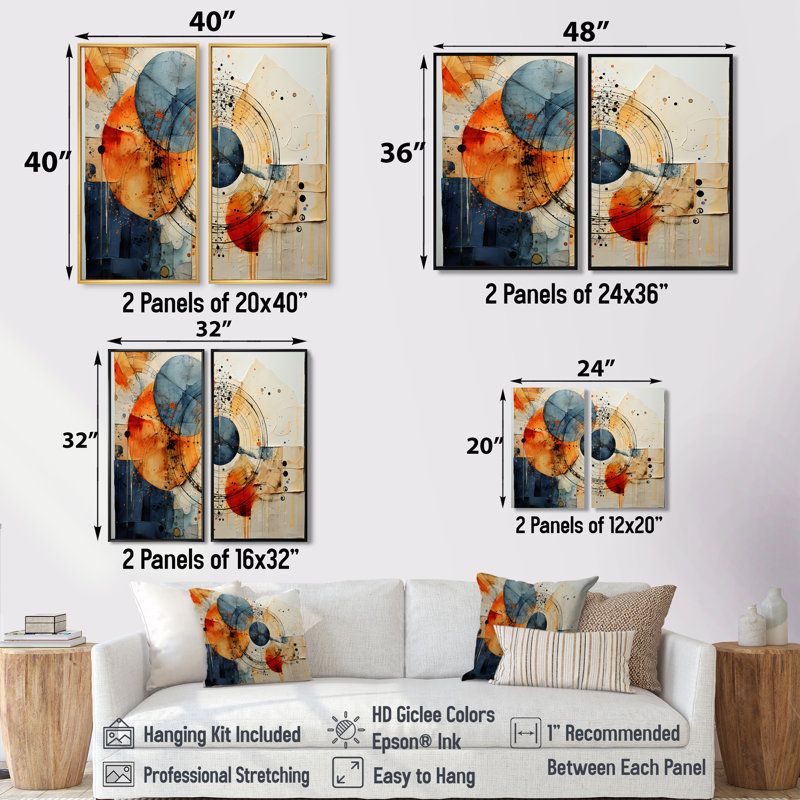 Art mural mixte sur toile, Impression encadrée flottante, H 36 po x l 48 po, Blanc