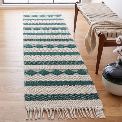 Natura Hand Woven Wool Geometric Rug
