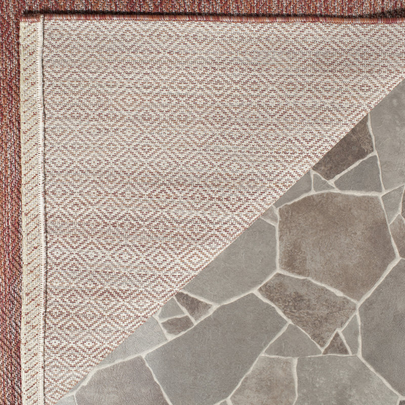 Mccullough Solid Colour Hand Woven Indoor / Outdoor Area Rug, Rectangle 79 x 152 cm