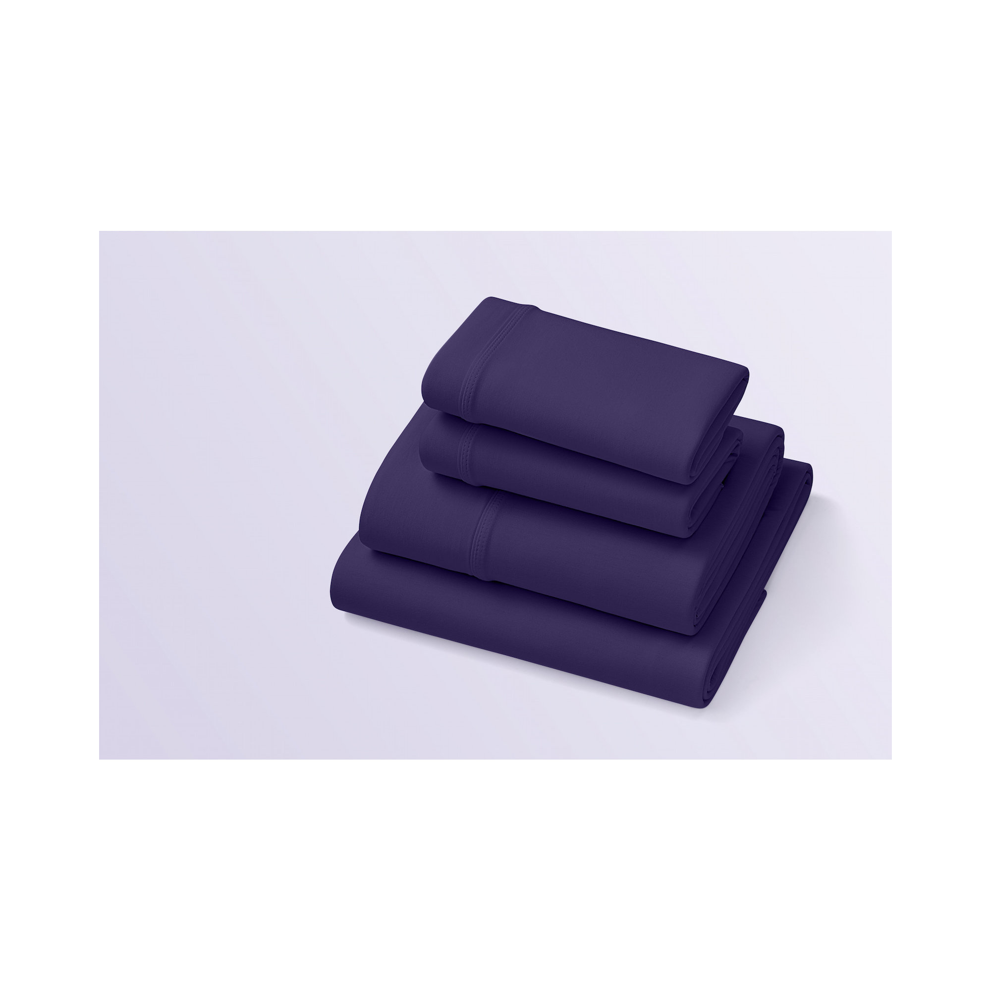 Purple SoftStretch Sheets, Full Sheet, Fitted Sheet with Pillowcase, Deep