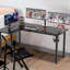 L-Shaped Metal Base Writing Desk