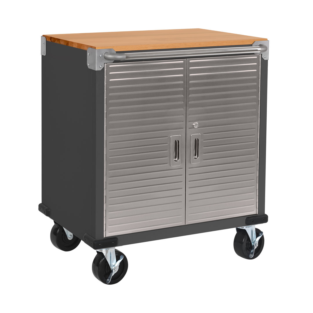 Seville Classics UltraHD 2-Door Rolling Cabinet UltraHD® 