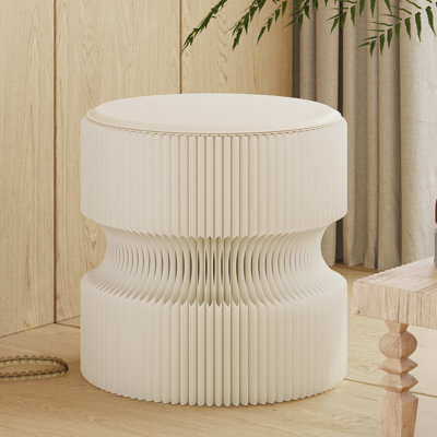 Repose-pieds pliable accordéon écologique en papier Kraft
