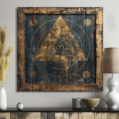 Occultes triangulaires, sagesse ésotérique - salon d'art mural géométrique