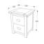 Alsace 2 Drawer Bedside petite Table