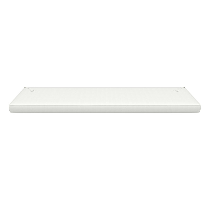 Sunbrella® Indoor/Outdoor Bench Seat Cushion, 3" Thick, 56" W x 19" D, Sunbrella® Canvas White