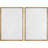 «3D Texture Illusion Minimalist White Elegant Abstract Modern Art», impression sur toile encadrée 2 pièces-99015666-99015667