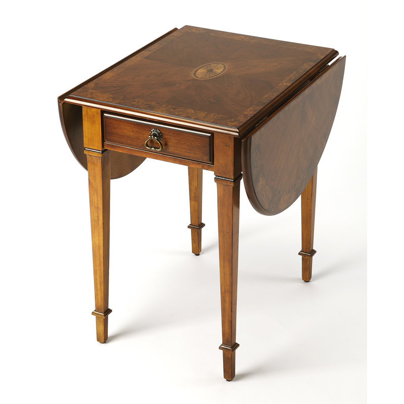 Aicia End Table with Storage, Brown
