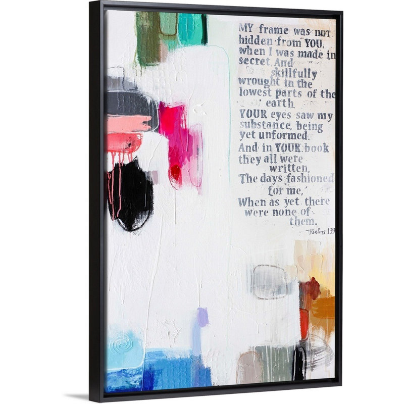 Reproduction d’art sur toile merveilleusement faite par B. Robert, Cadre noir, H 38 po x l 26 po x P 1,75 po
