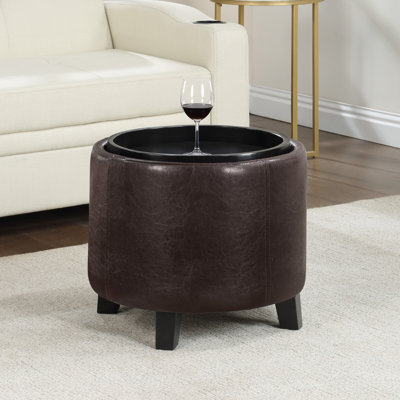 Dorch Storage Ottoman with Reversible Tray by Ebern Designs