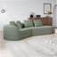 Canapé modulaire rembourré en chenille avec coussins Cniyah-114734569-114734571