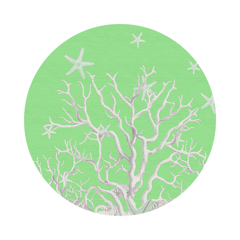 Napperon Coral Branch, Vert
