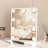 Mikle Mirror with 9LED Lights, Hollywood Makeup Mirror with 3 Colors, Smart Touch Control
