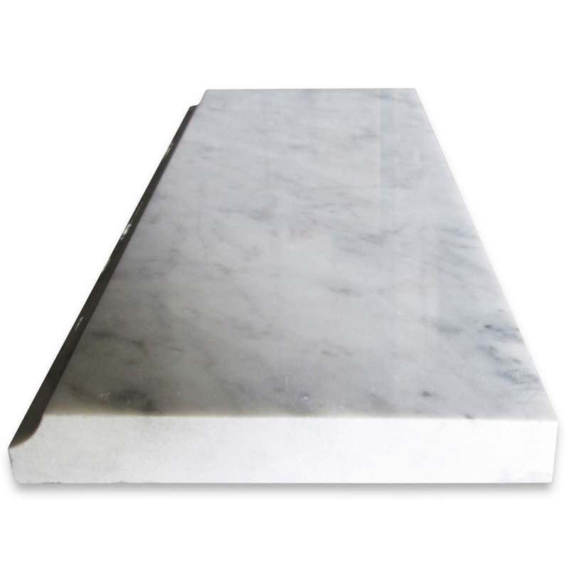 Carreau de marbre à moulures 5 po x 12 po Carrara