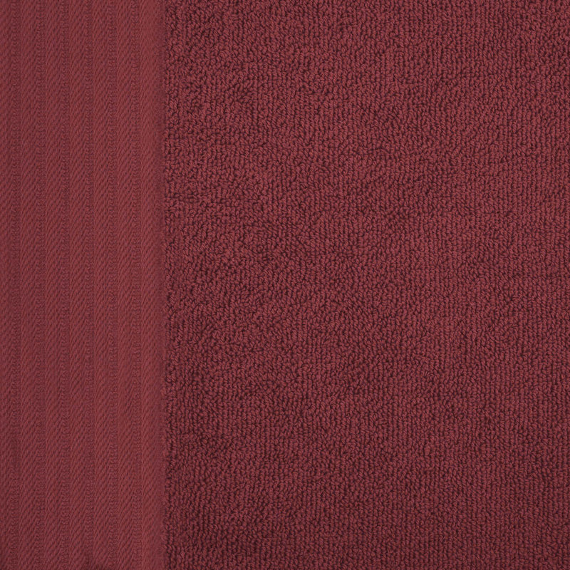 Ensemble de 12 serviettes de toilette en jacquard de coton turc et en coton uni Dayeli, Marron