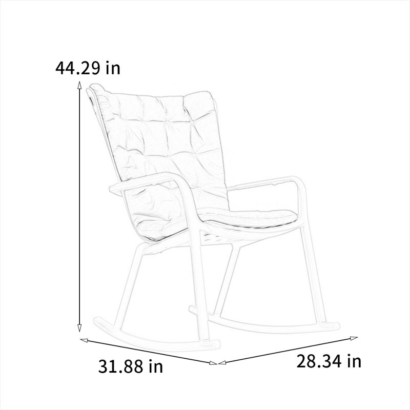 Chaise de loisirs ergonomique et écologique, Bleu, Blanc