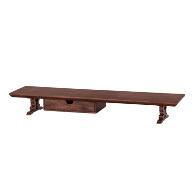 Coyt Wood Monitor Stand with Drawer