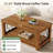 47.24" Solid Wood Rectangle Coffee Table With Storage