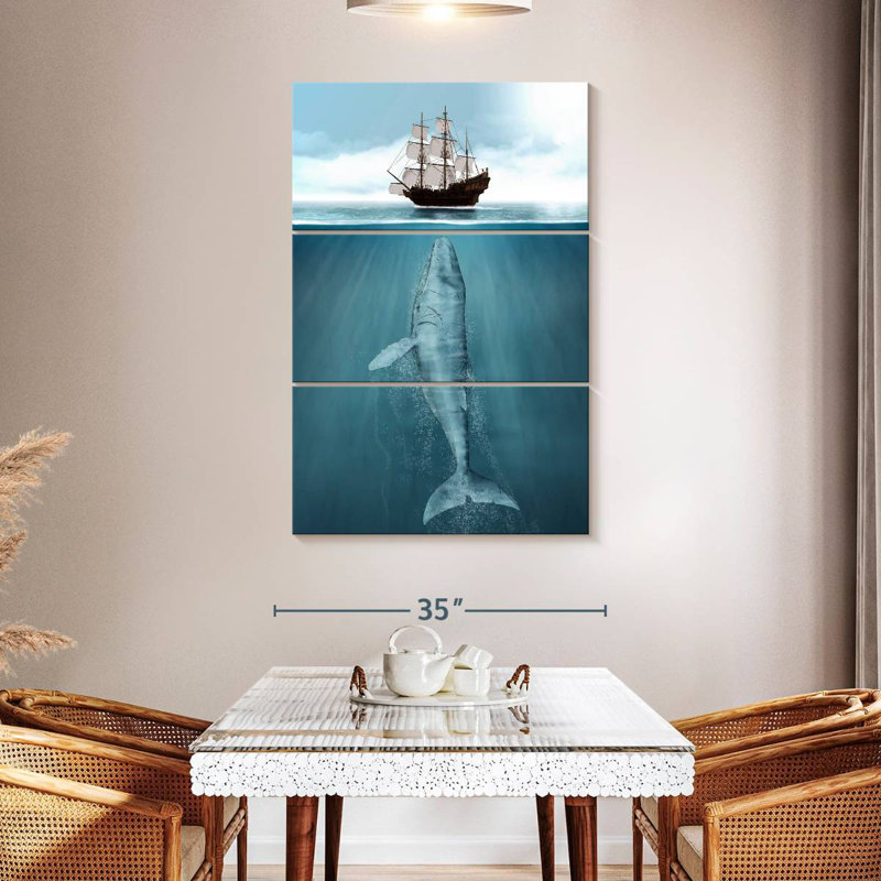 Brampt Large Whale, 50" H x 32" W