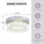 Luminaires de cuisine encastrés à DEL en cristal Modern