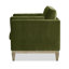 Chaise avec accoudoirs de ferme moderne de 36 po Knox, velours performance vert olive-1013808314