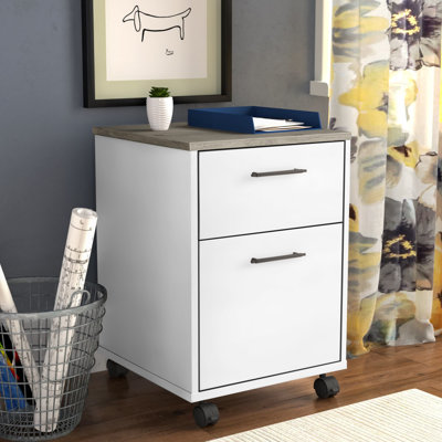 Huckins 16'' Wide 2 -Drawer Mobile File Cabinet