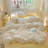 Bow Jacquard Duvet Cover Cartoon Pink Blue Bowknot Pattern Comforter Cover Cotton-like Soft Breathable Cute Coquette Bedding Set-119222498-119222501