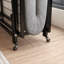 Lit simple pliant facile à ranger avec structure en métal noir classique et matelas en mousse de 4 pouces inclus