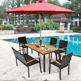 Rectangular Acacia Outdoor Dining Table