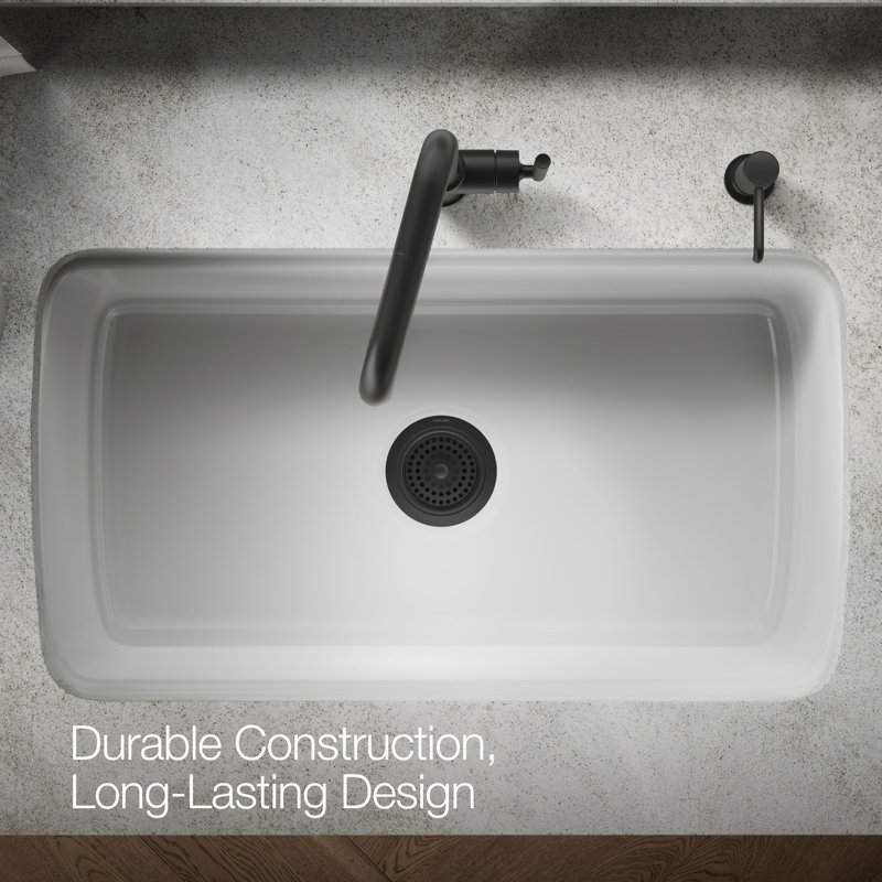 Duostrainer Sink drain and strainer with tailpiece, Matte Black