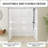 56-60 " W X 72" H Aluminum Frame Double Sliding Shower Door | 1/4 Inch Tempered Glass With Explosion Proof Film | Stainless Steel Handle | Brushed Nickel-121159101