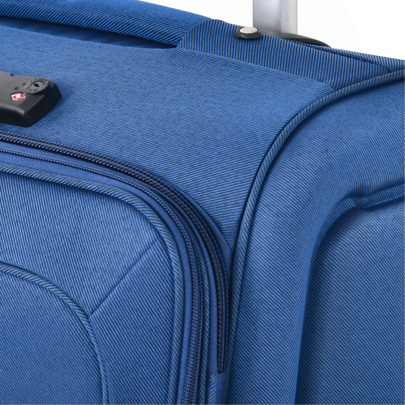 Ensemble de 3 valises extensibles Softside Valise, Bleu