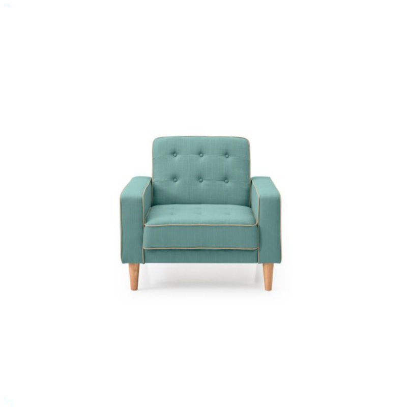 Fauteuil lit contemporain sarcelle pour espaces confortables