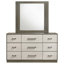 Ensemble de commode 9 tiroirs avec miroir Edmondson