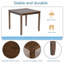 Ensemble de salle à manger 5 pièces en bois élégant: table et 4 chaises, pour 4 personnes