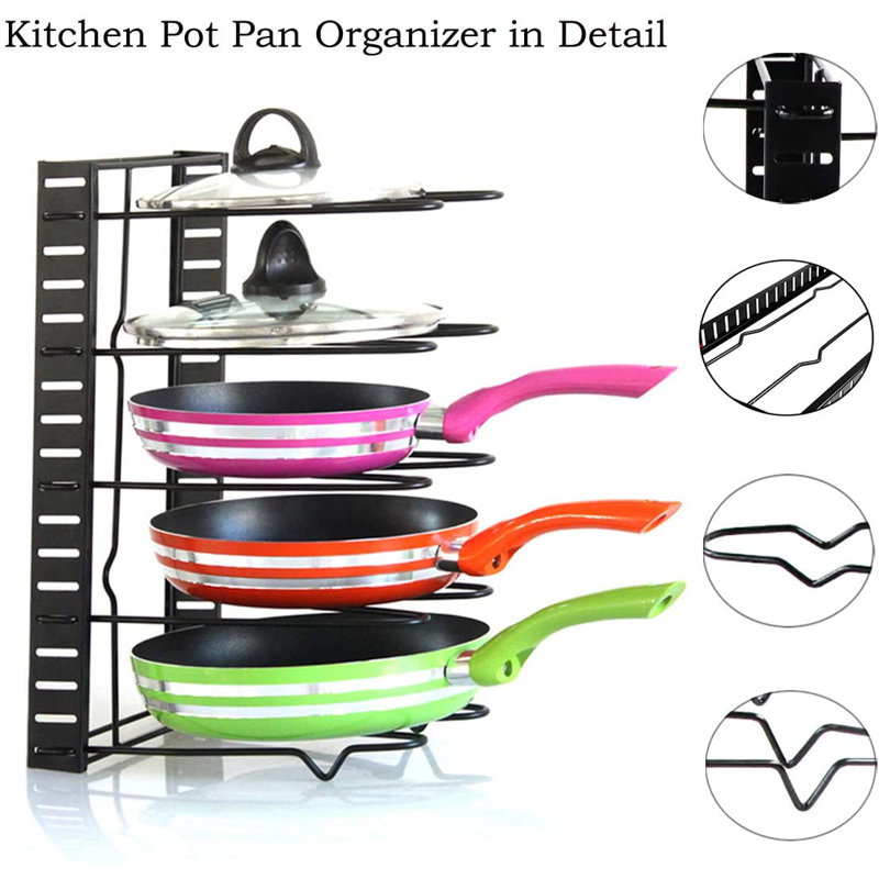 Metal Rectangle Free Standing Pot Rack