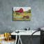  Art mural en toile, "campagne rouge grange B" par Jean Plout, 16 po x 12 po