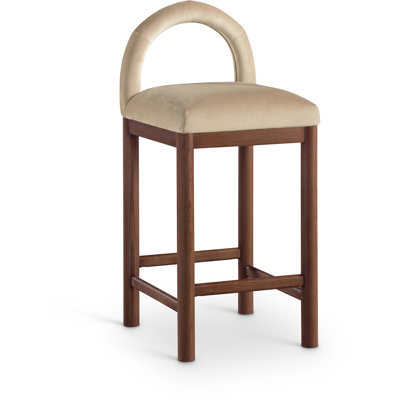 Conrad Letcher Velvet Counter Stool