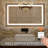 Led Bathroom Mirror, Dimmable Vanity Mirrors For Wall, Anti-fog, 3 Colors Adjustable, Memory, Double Led Lights ( Front And Backlit ) Durable Tempered Material-109488284