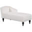 57.5" Right Arm Velvet Upholstery Lounge Chair With Solid Wood Legs