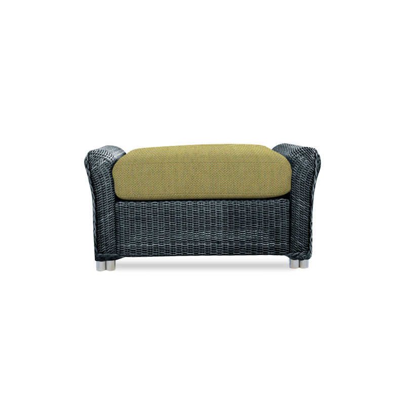 Reflections Outdoor Ottoman, Pewter, Sailcloth Salt