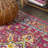 Brooklyn Geometric Medallion Red/Pink Rug-1765071826