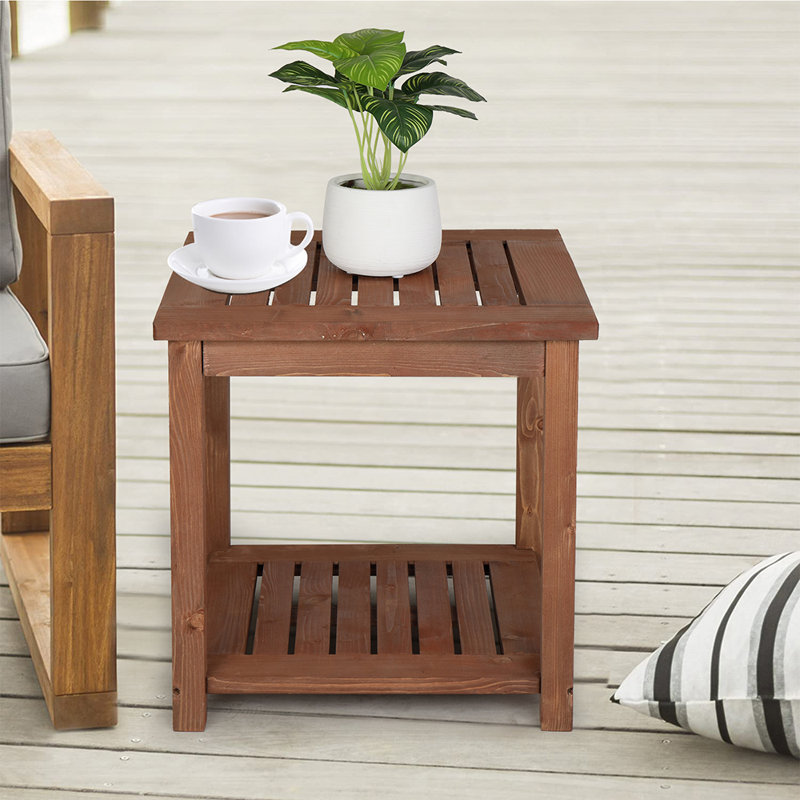 Mcgowan Solid Wood End Table