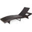 Chaise longue en rotin réglable en rotin 2 pièces Latitude Run®