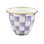 Violet Check Large Flower Pot