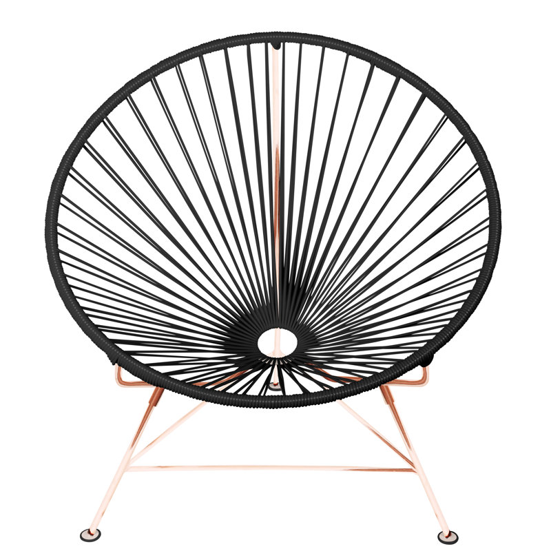 Innit Indoor Handmade Lounge Chair, Black/Copper