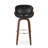Mid-Century Modern Upholstered Swivel Barstool-1726644348