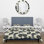 Ensemble de housse de couette gris anthracite Midcentury Circles Art IV - Midcentury